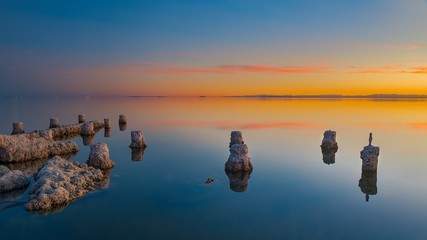 Rocks in a body of water